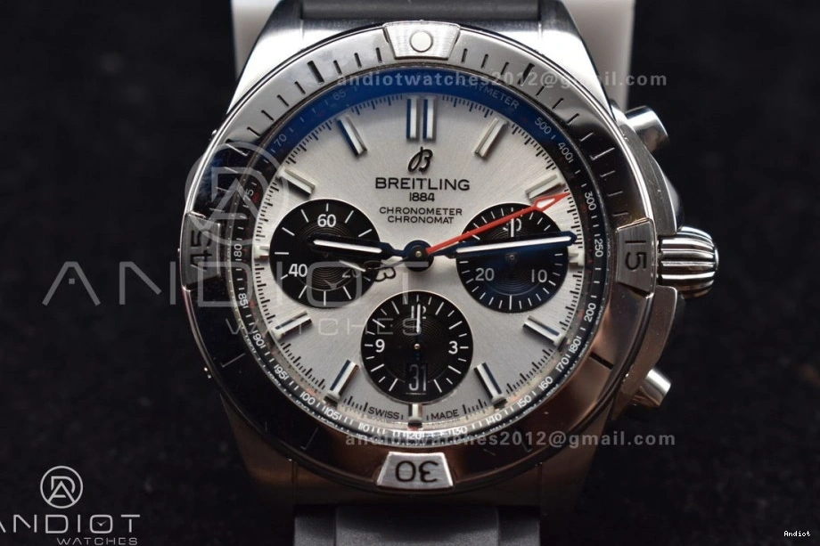 L-Silver 1:1 Navitimer BLS Version 43mm Best LE A7750 SS Chrono B01 Blk 0801